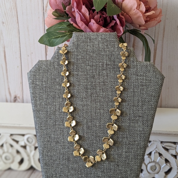 Lucky Brand Gold Tone Floral Necklace - Picture 3 of 9